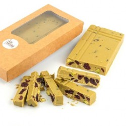 Turrón de Pistacho y Arándanos